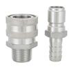 1/2in Female Thread Stainless Steel Quick Connector Adapter for Brewing Beer  Less Than Br More Than