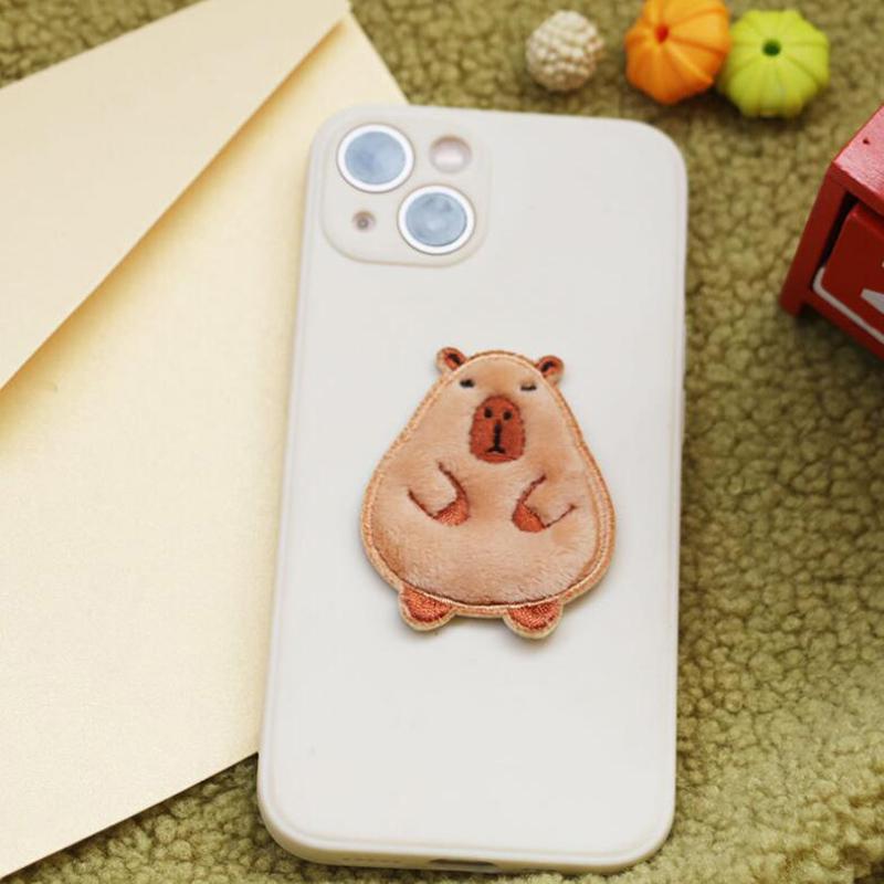 5Pcs Kapibala Capybara Embroidered Patches Applique Clothing Patch Decoration