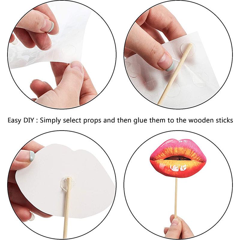 Goofy Lips Photo Booth Props for Weddings & Parties