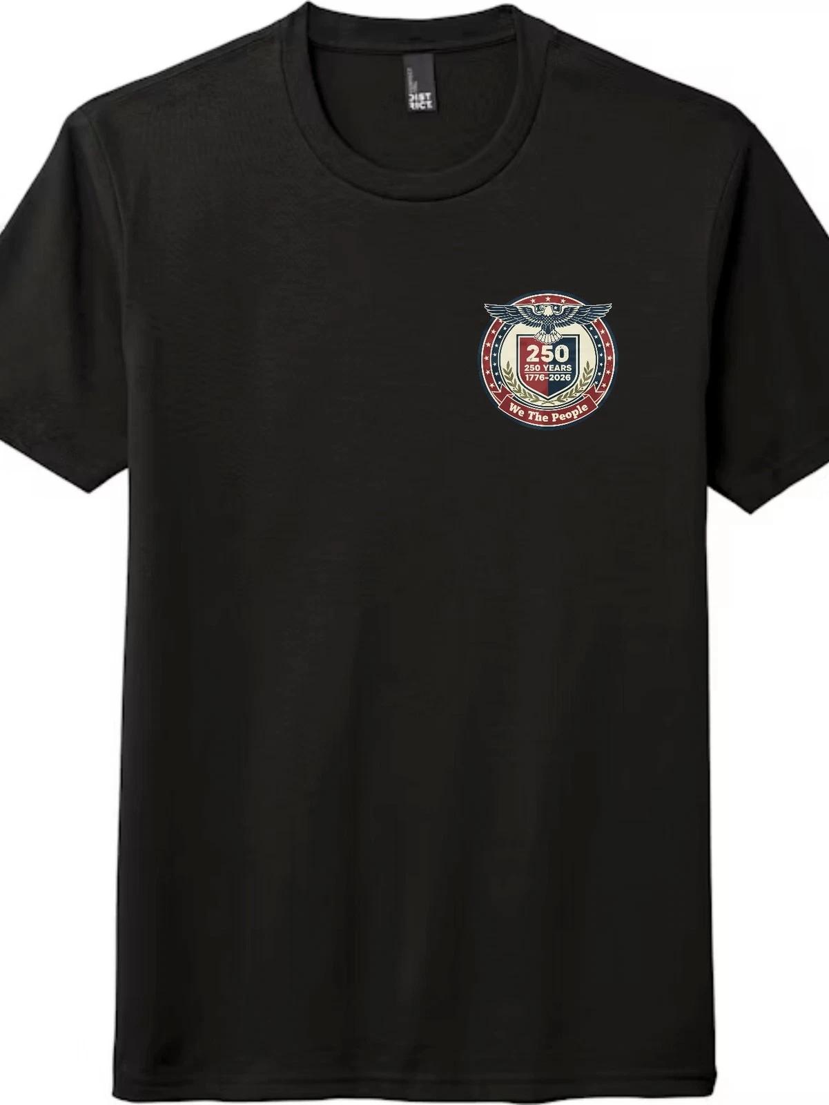 

Vintage 250th Anniversary Chest Badge T-Shirt-We The People Patriotic Unisex Tee S