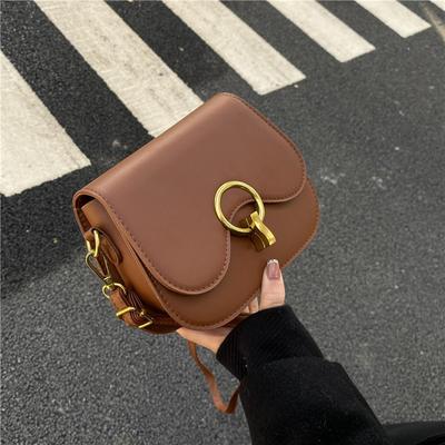 Retro torba na siodło damska zimowa nowa moda prosta torba na ramię listonoszka casualowa torba dla dojeżdżających kobiet