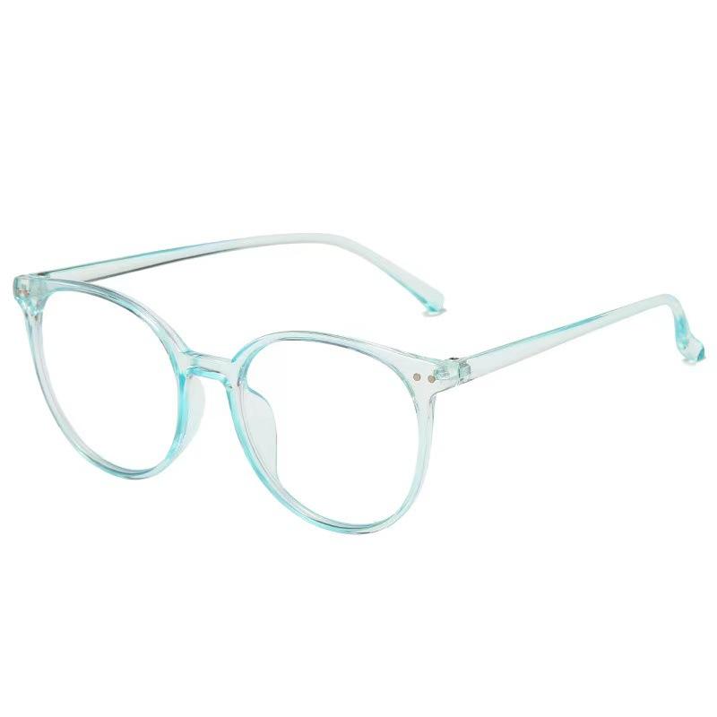 Optical Glasses Frame Men'S Trendy Retro Myopia Glasses Frame Large Round Frame Radiation-Proof And Blue-Proof Glasses