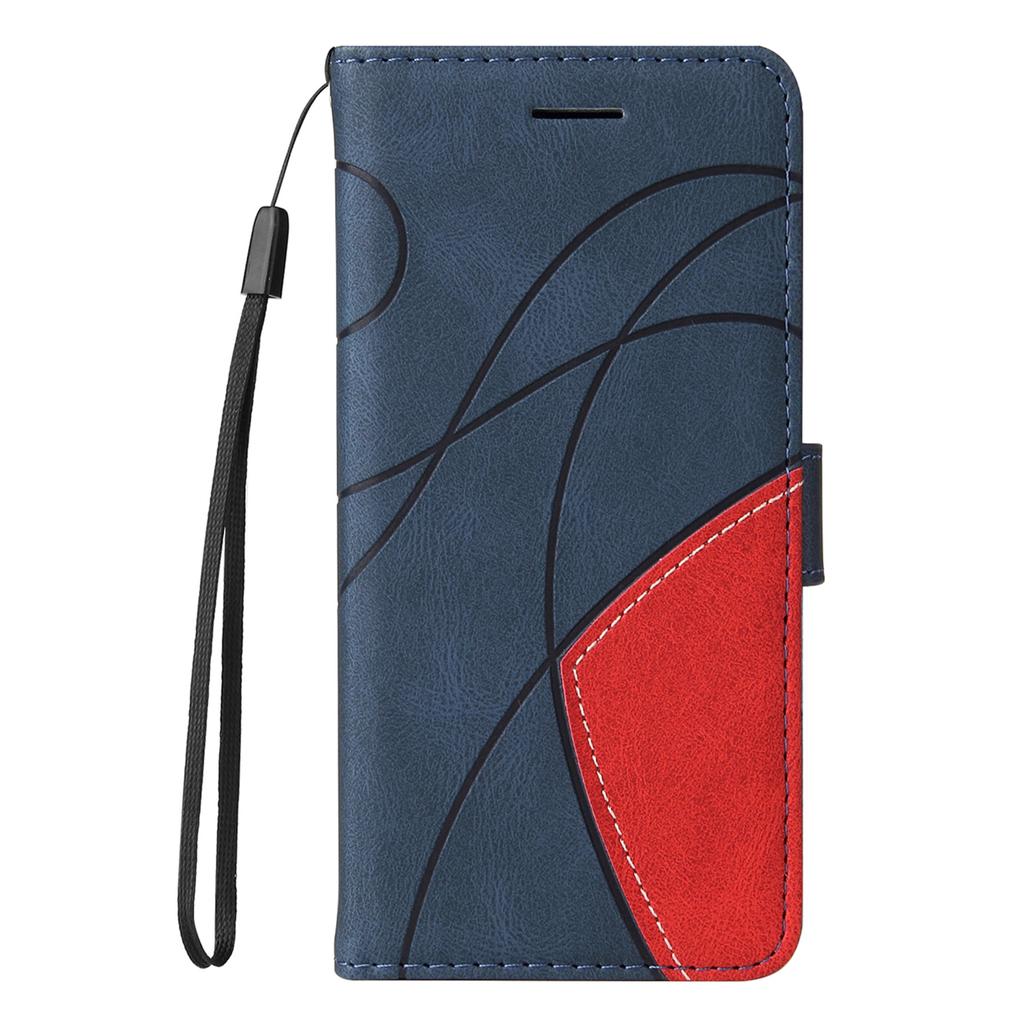 For Xiaomi Redmi Note 13 Pro+ 5G Leather Case Wallet Stand Color Splicing Phone Cover