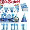 Stitch Theme Party Supplies Set Blue Lilo And Stitch Birthday Decorations