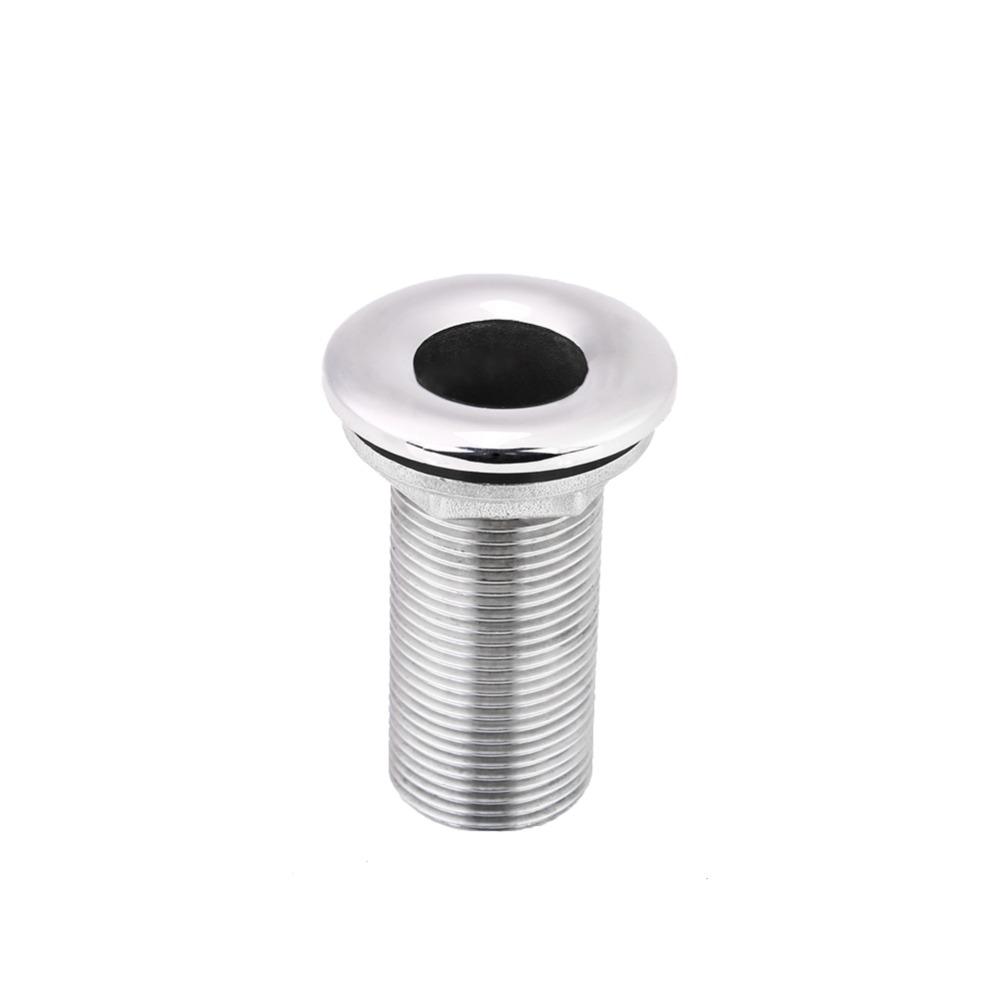 Stainless Steel 316 Drain Threaded Fitting Straight Design Bilge Pump Drain  Yacht Use