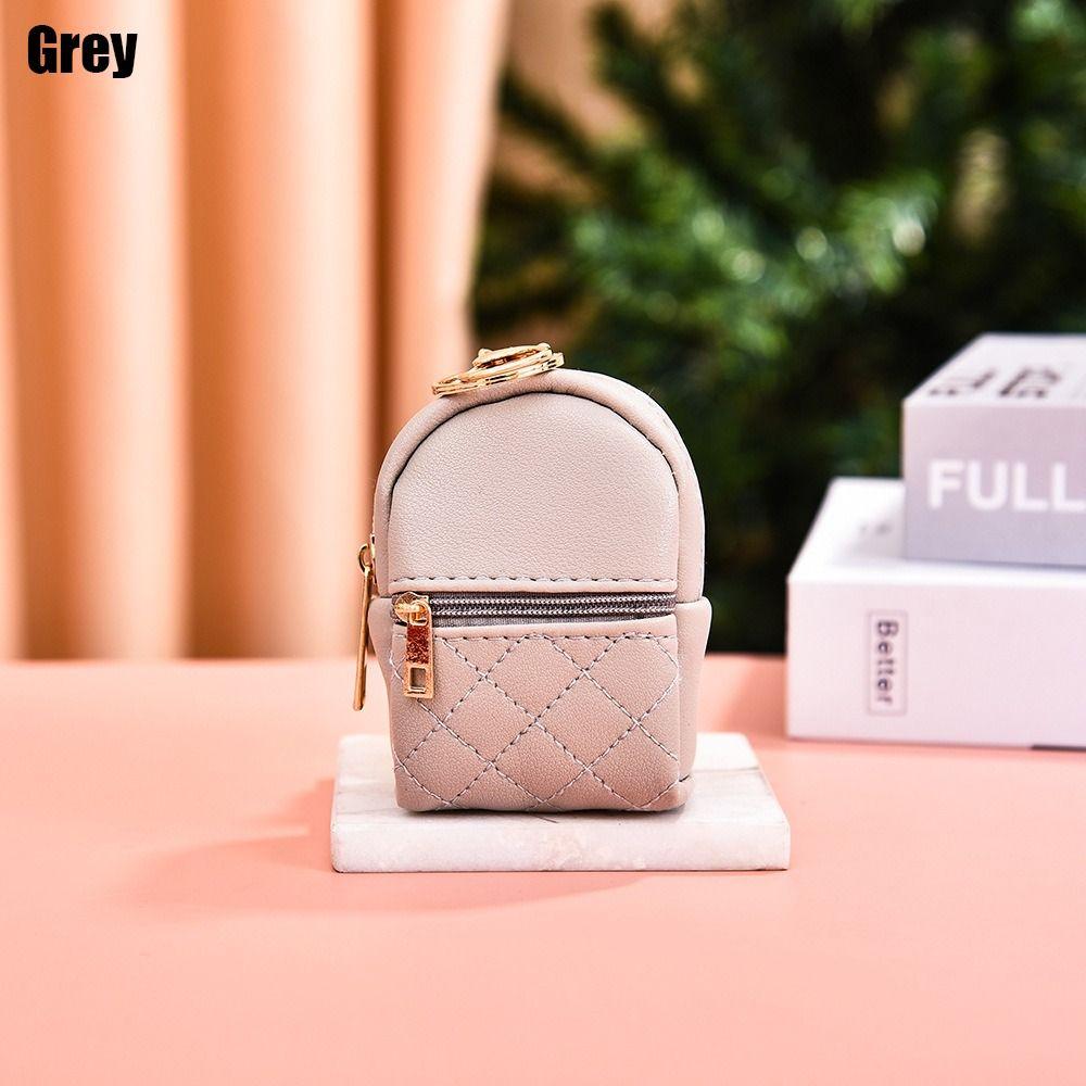 Zipper Coin Purse Portable Hanging Pendant Mini Backpcak Mini Bag Key Wallet Coin Wallet Women Girl Storage Pouch