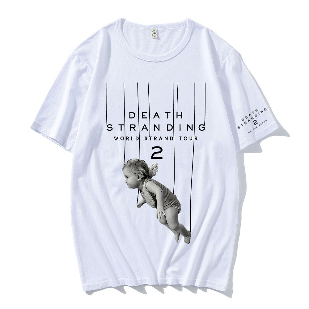 Drawbridge Design Graphic Tees Game DEATH STRANDING 2 ON THE BEACH T-shirt Unisex Streetwear Cotton Short Sleeve Mens Tee-shirt