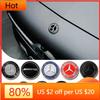 AMG W220 For Benz New 57mm Aluminum ABS Car Flat Hood Emblem Sticker Front Badge Logo Decor Accessories For Mercedes Benz AMG W2