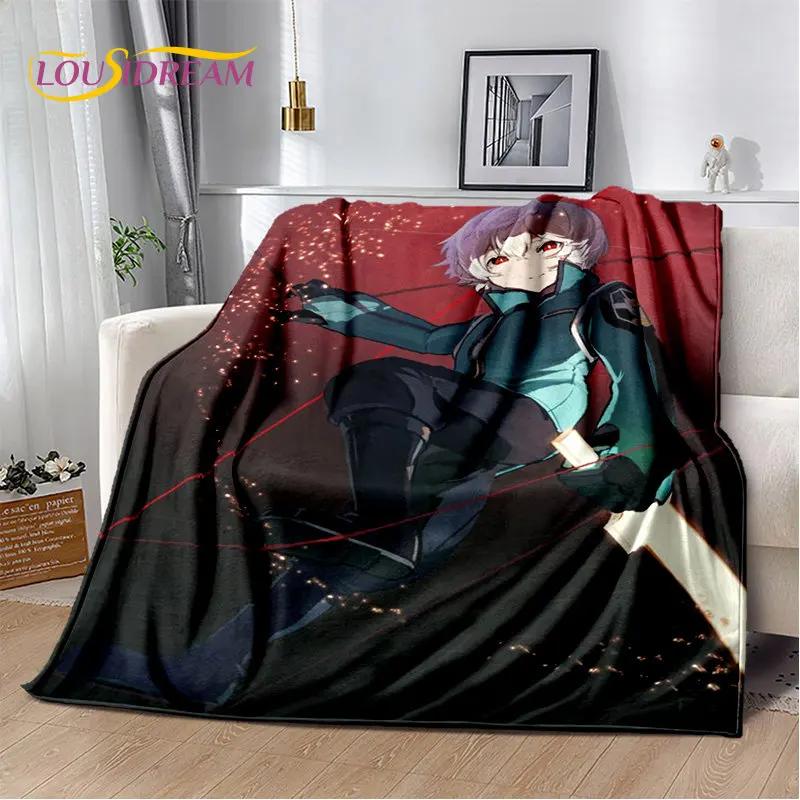 World Trigger Anime Kreskówka Miękki Pluszowy Koc, Koc Flanelowy Koc Narzuta na Salon Sypialnię Łóżko Sofa Piknik Cove Dzieci