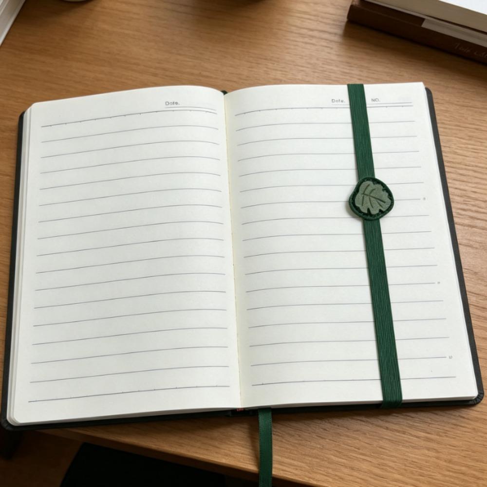 Vintage Elastic Bands Leather Bookmark ELegant Anti-lost PU Bookmark Versatile Hardcover Journals Book Mark Planners