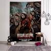 Canvas Painting Game RRESIDENT EVIL Chart Tapestry Art Science Fiction Room Home Decor Cheap Hippie Wall Hanging