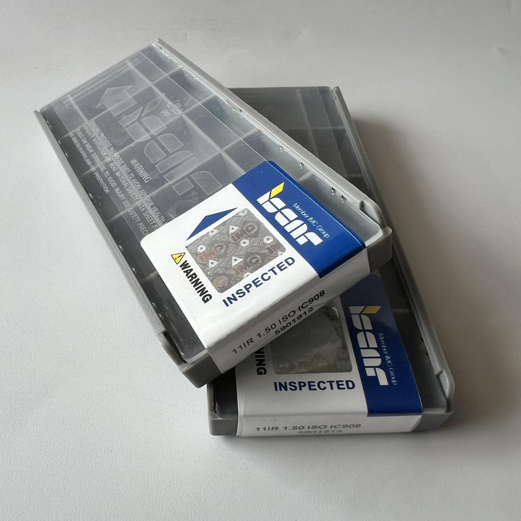 ISCAR / 11IR1.50ISO IC908 / Industrial indexable carbide inserts 5 Pcs