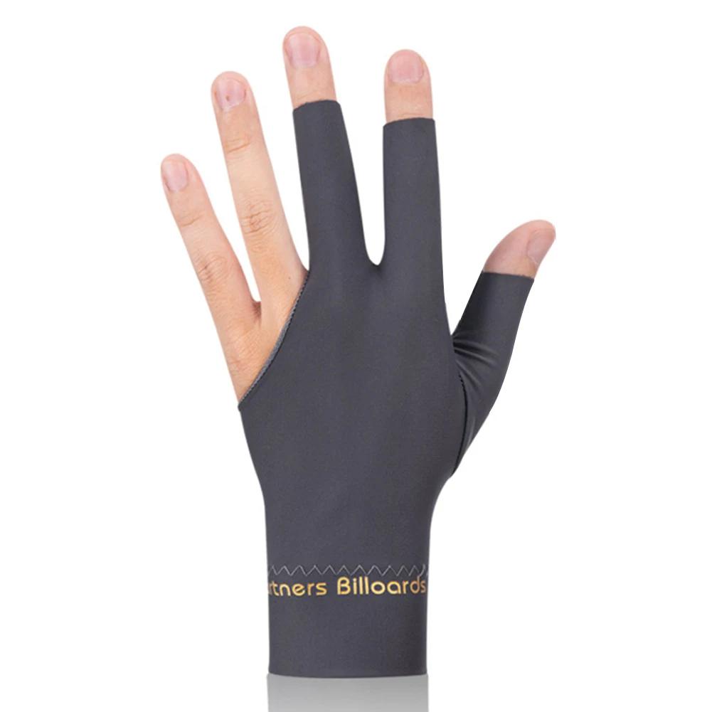 Billardhandschuh Linke Hand Drei-Finger-Handschuhe Anti-Rutsch Elastizität Snooker Billard Trainingshandschuhe Zubehör für Männer & Frauen