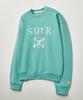 Felpa Seteo Logo Classico Menta