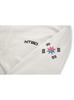 Notbad Korea Taegeuk Embroidered Half-Zip Fleece - Ivory