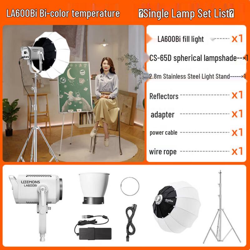 Godox LA600Bi Bi-color LED Video Light Kit