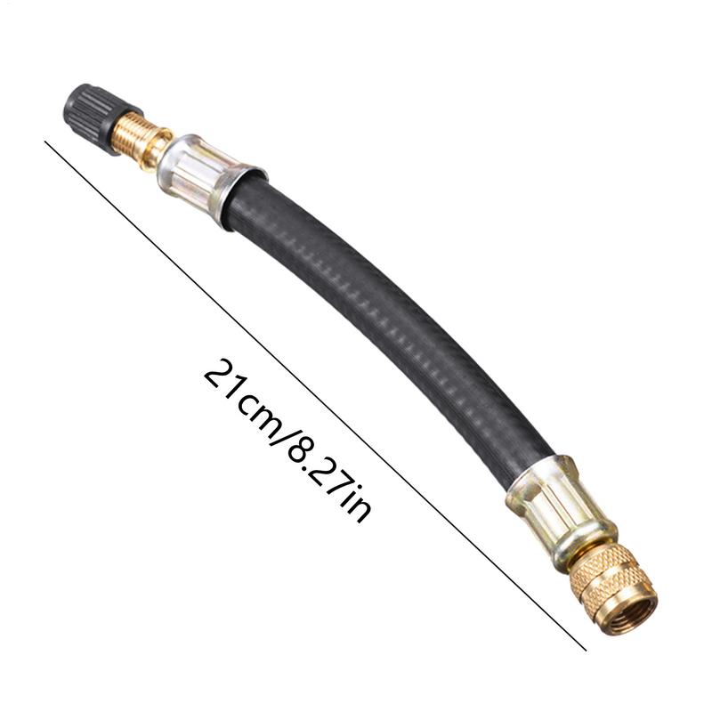 1 Stück Flexibles Gummi-Reifenventil-Verlängerungsstück 100mm 150mm 210mm Doppelrad LKW Van Bus Adapter Auto Motorrad Fahrrad Zubehör