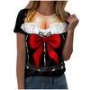 Women Casual Pullover T Shirt Oktoberfest Print Short Sleeve Crew Neck Top Lightweight Comfortable Fit Summer Tee