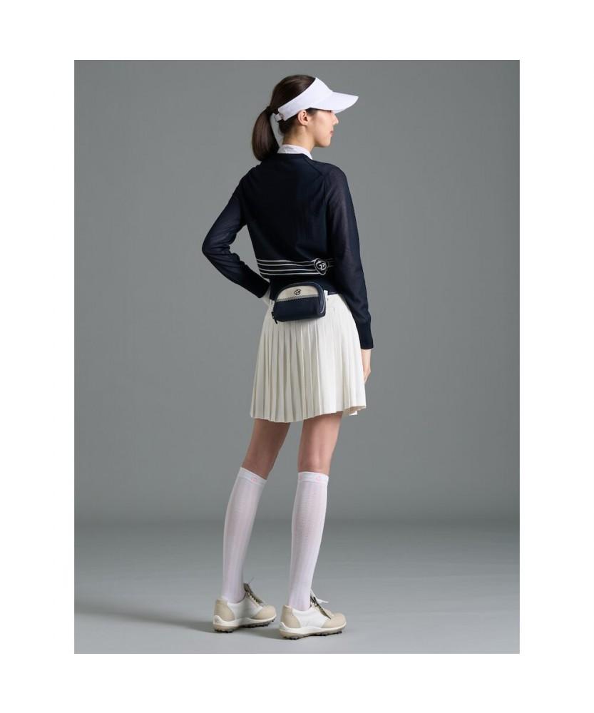 BEANPOLE GOLF Women'S Sheer Full-Zip Cardigan - Navy
