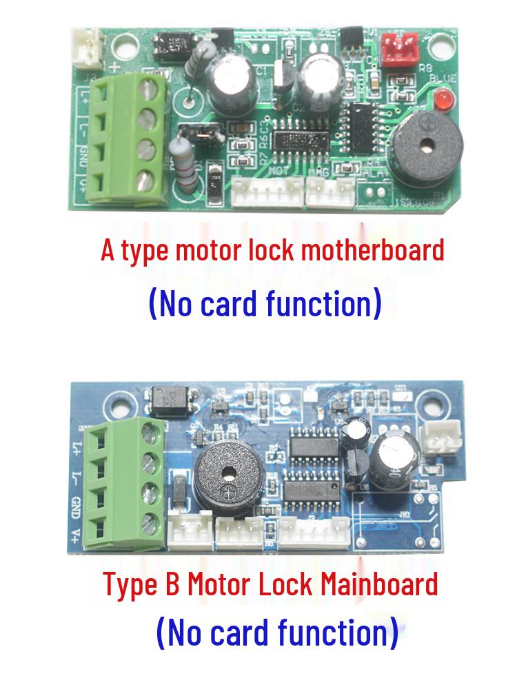 Power-Off Unlock Electric Lock Motor Board with ID Card Reader and Silent Lock Accessories