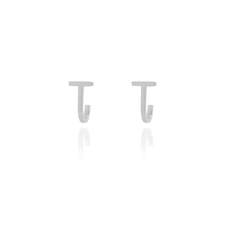 

[AJIRO ACCESSORY] P357 (Silver) earrings stainless silver catchless mini earrings men s like to the mask gift present Fashionable office simple ladies