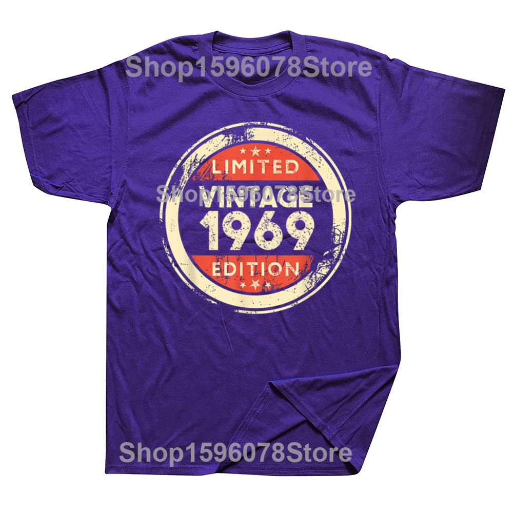 

Vintage 1969 56th Birthday 56 Year Old for T Shirt Vintage Washed Stylish Comfortable Soft Designer Clothes Breathable 4XL