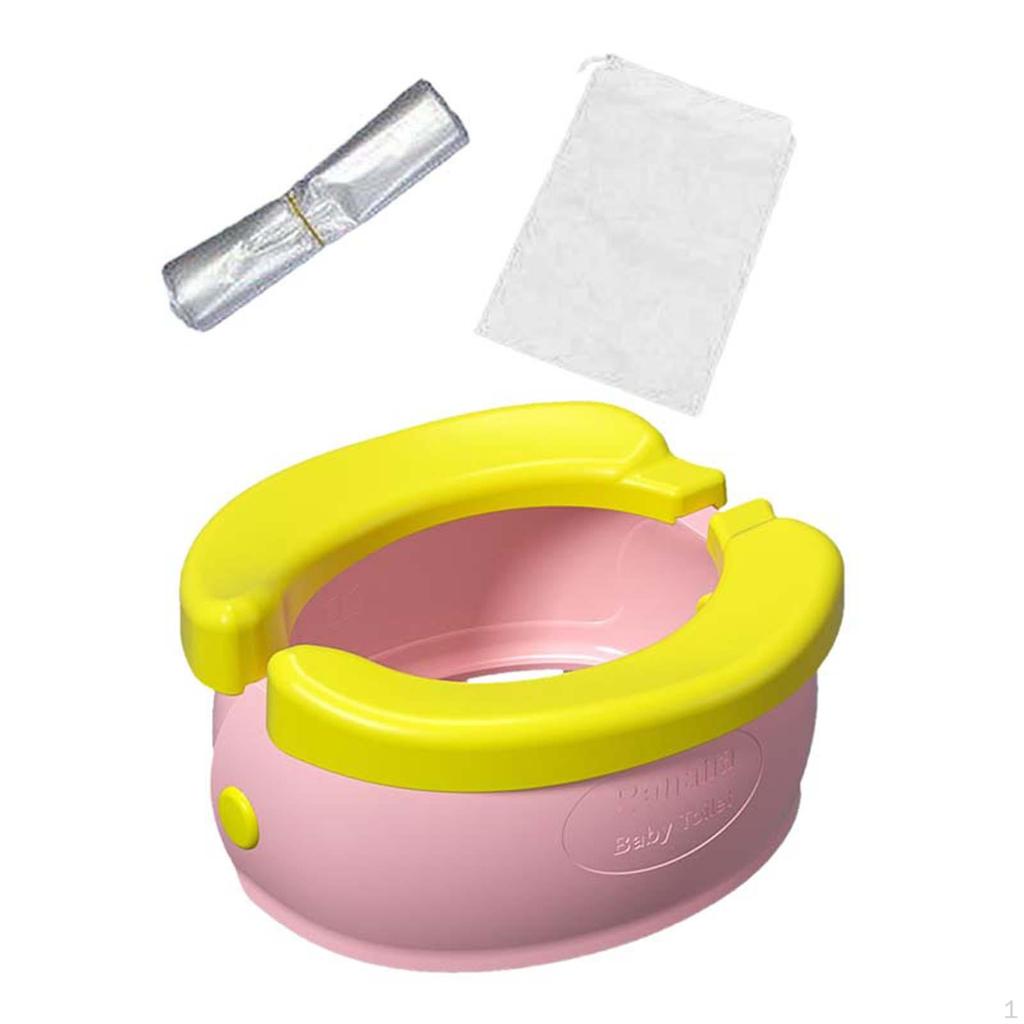 Portable Kids Toilet Emergency Easy To Clean Folding Outdoor Travel Potty for