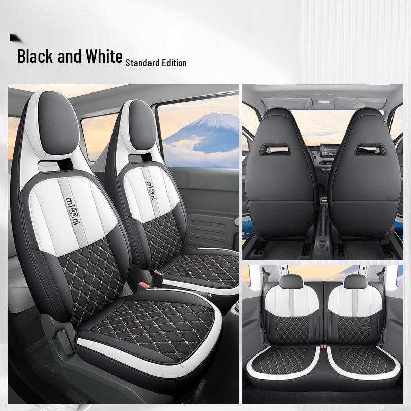 Panda MINI Universal Breathable Car Seat Cover – Cute, Wear-Resistant, Perforated, Four-Season Compatible