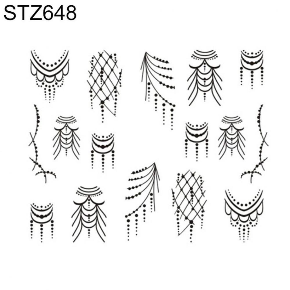 Floral Print Nail Decals Nail Art Decor Gel Polish Animal Sticker Manicure Foils