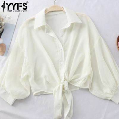 Women's Fashion Casual Summer Spring Solid Color Print 1/2 Sleeves POLO Neck Blouses & Shirts