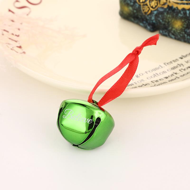 

Christmas Cross Bell Pendant with Red Ribbon - Festive Hanging Ornament and Gift Decor Bell 3.8 cm