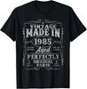 Vintage Made In 1985 Aged Perfectly 40th Birthday 40 Years Gift Limited T Shirt