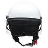 LEAD Half Motorcycle One Size Fits Most HS-2 Helmet, White,