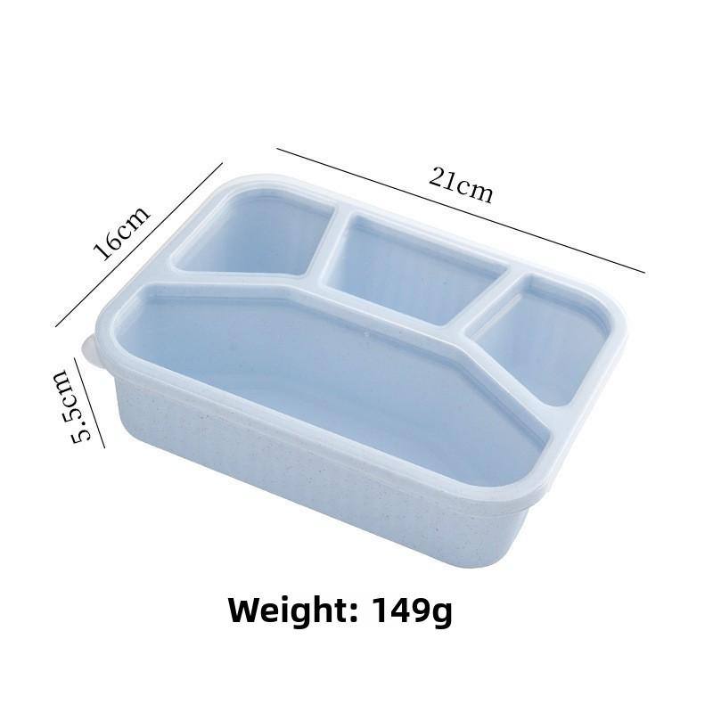 Quadratische Lunchbox mit Fächern für Schüler und Büroangestellte