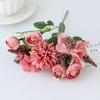 Künstliche Blume Farbecht Nicht welkend Kein Gießen Nordischer Stil Pflegeleicht Künstliche Rose Handstrauß für Hochzeit