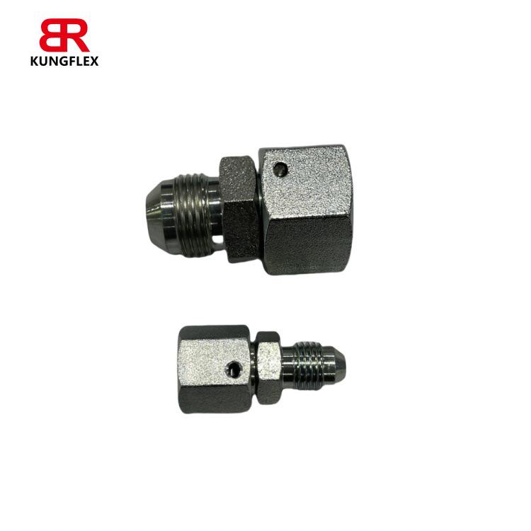 JIC 74° External Cone to Metric 24° Internal Cone Straight-Through Connector 2JC 2JD