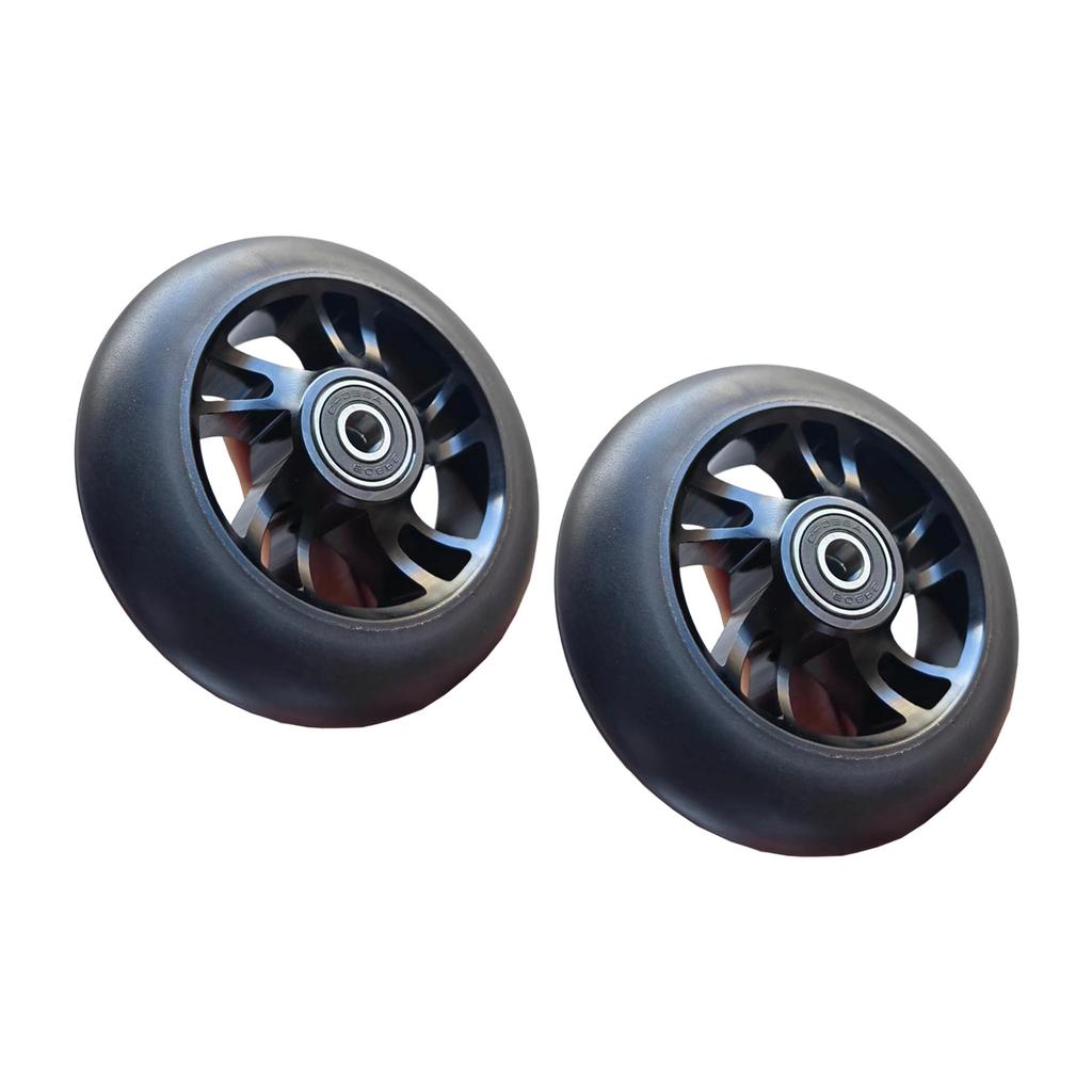 Antilock Bearing Technology PU Tires Aluminum Alloy Rims Smooth Glides Heavy Duties 10cm Skateboard Wheel Scooter Wheel