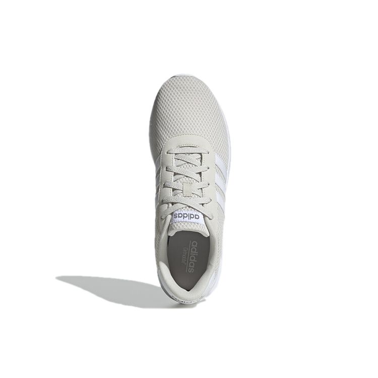 Adidas Neo Lite Racer Mesh Leather Sports Comfortable Breathable Lightweight Low Top Lifestyle Casual Shoes Men sneaker Gray White EE8245
