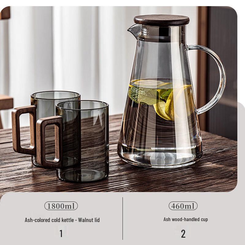 ZISIZ Heat-Resistant Glass Pitcher & Teapot