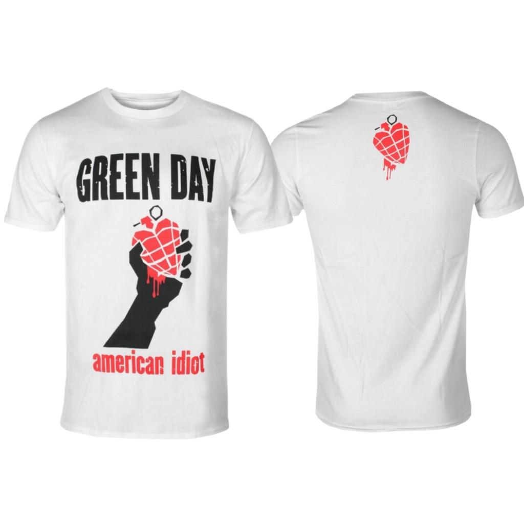 GREEN DAY - AMERICAN IDIOT HEART Printed T-shirt - Pop-Punk Band Daily T-shirt - Suitable for