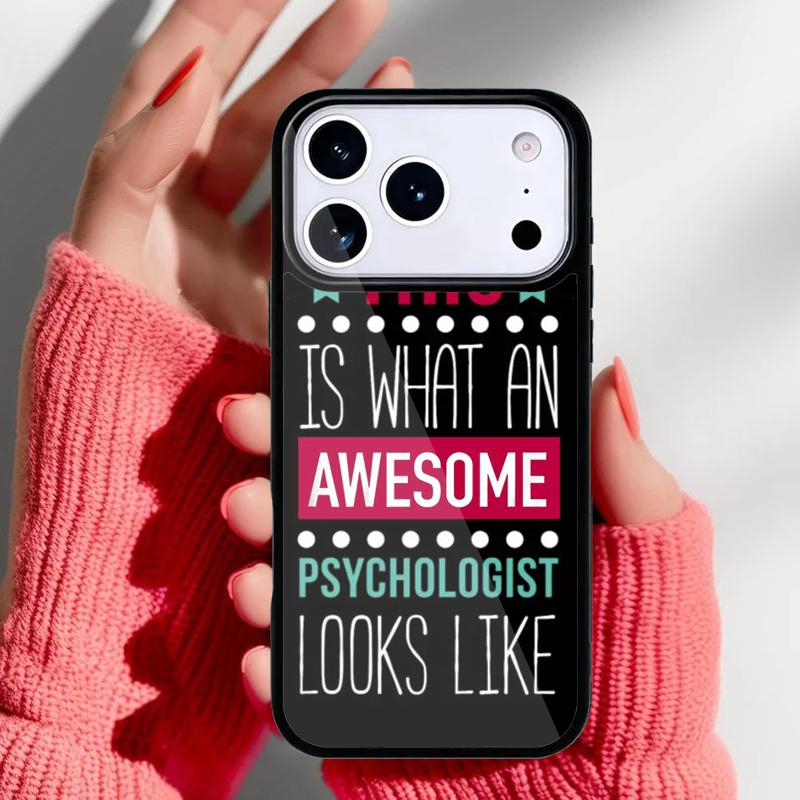 Awesome Psychologist Profession Psychology soft Phone Case for iPhone 17 16 15 14 13 Pro Max Back Cover for 12 11 Pro Coque