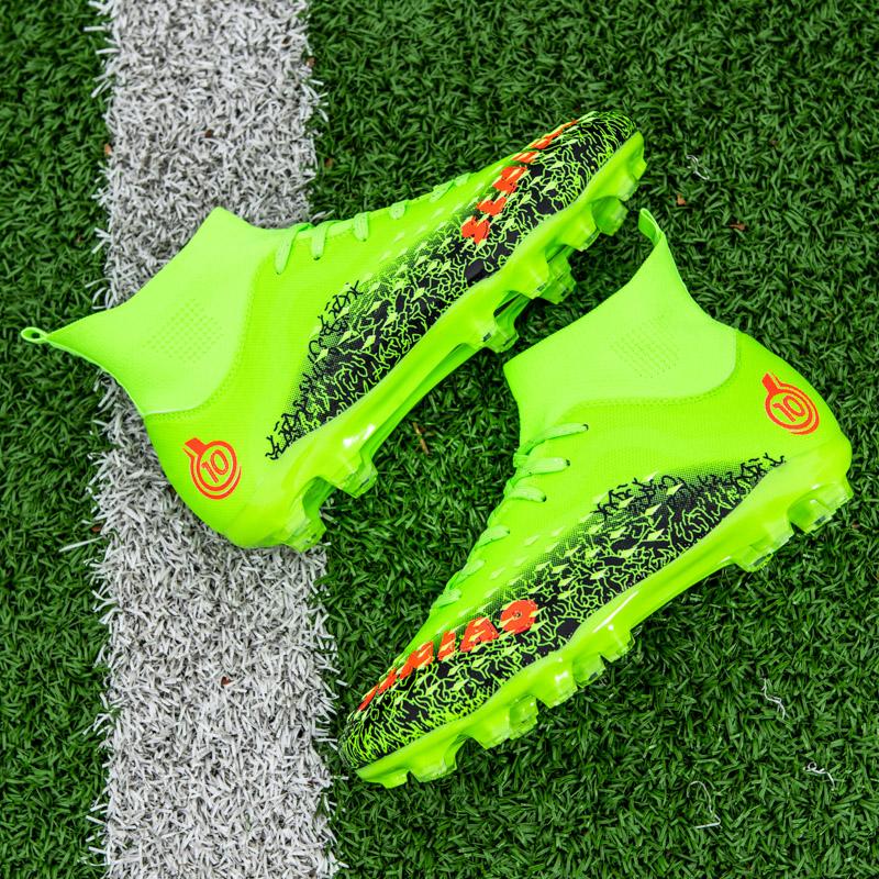 33-46 Fußballschuhe High-Top Outdoor Herren Long Nail Sport Fußballschuhe Große Größe Jugend Sport Fußballschuhe