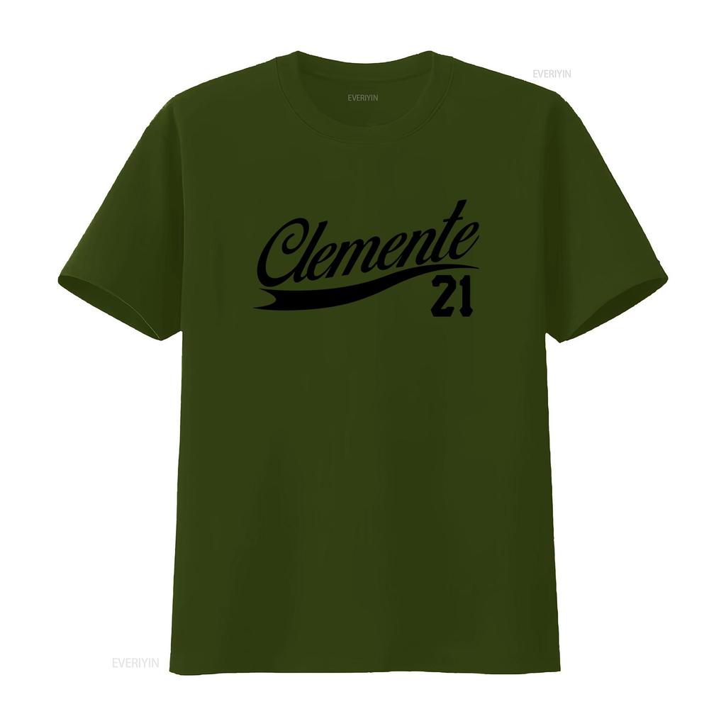 Roberto Clemente 21 T shirt New Retro 90s 80s 70s Baseball Legend Puerto Rico OG vintage Washed Slightly Versatile Unisex