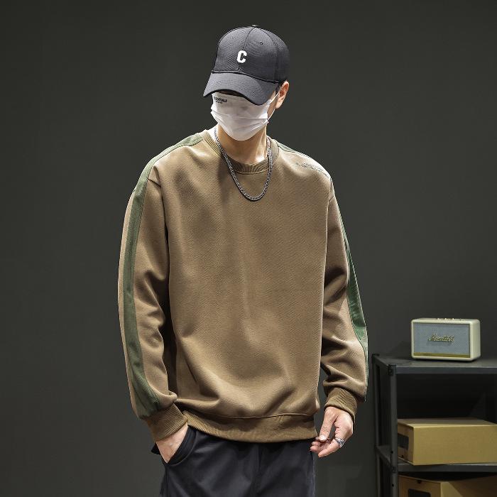 

Price Limit 89: Men s 2025 Spring & Autumn Round Neck Hoodie - Trendy Long Sleeve Top M