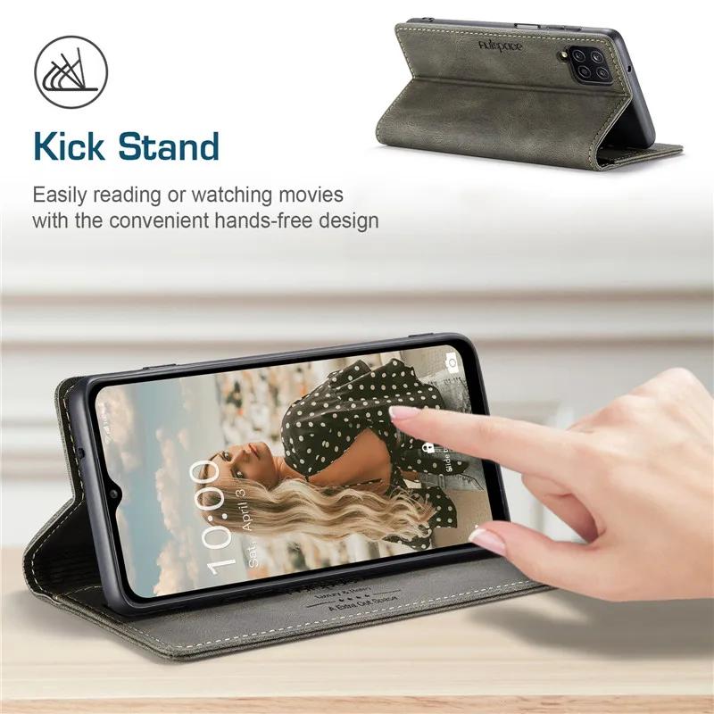Flip Case For Samsung M53 M13 M23 M32 M12 5G FRID Leather 360 Protect Cover For Samsung Galaxy M12 Case M53 M 23 32 M13 Funda