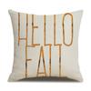 Thanksgiving Linen Pillowcase Autumn Pumpkin Print Pillow Cushion Cover