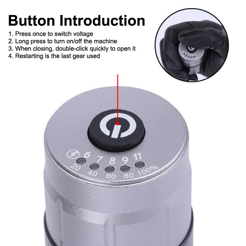 Wireless Tattoo Machine Motor Tattoo Pen Tattoo Machine Permanent Makeup Machines Wireless High Power Tattoo Pen Tattoo Supplies