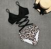 Two-piece high-waist slimming swimsuit for plus sizes Two-piece high-waist slimming swimsuit for plus sizes M
