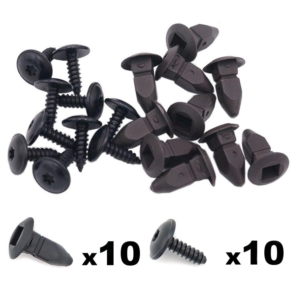 Wheel Grommet Screws 20PCS Accessory Arch Black Car Lining Parts Replacement Replaces Splashguard New Practical