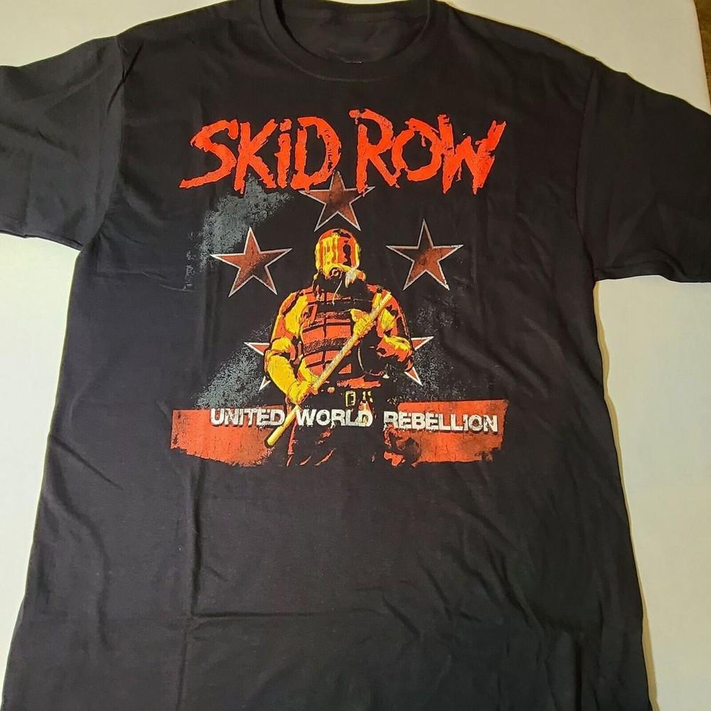 Vintage Skid Row United World Rebellion T-shirt S to 5XL NE107 Unisex T-Shirt XXXXL